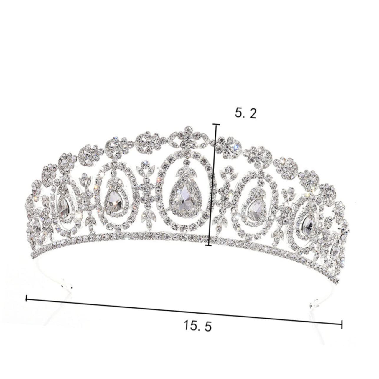 FRCOLOR 3 Pezzi Cerchietto Con Di Strass Stile Barocco Per Da Sposa Accessori Per Da Donna