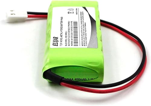 Miniatura 5 de Paquete de 2 baterías de repuesto Ni-MH de 7.2V 400mAh para Rath Microtech Elevator Smartphone RP7300110 RP7000110 Custom-118 OSA229 con conector