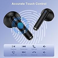 Vista 2 de Samsung - Auriculares inalámbricos Bluetooth para Samsung Galaxy A16 5G A17 A36 A56 A26 S25 Ultra FE A15 A35, auriculares impermeables con micrófono