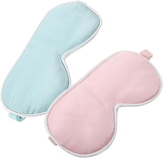 NIYANGLE 2 Pçs Máscara Para Os Olhos Máscara Facial De Seda Máscara Para Os Olhos De Seda Máscara Para Os Olhos Para Dormir Seda Para Dormir À Noite Tapa-Olhos Noite Tapa-Olhos Máscara