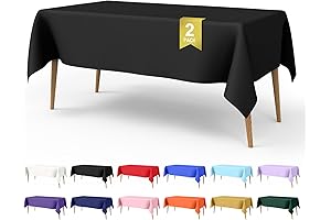 2 Pack Disposable Tablecloth for 6 Foot Tables