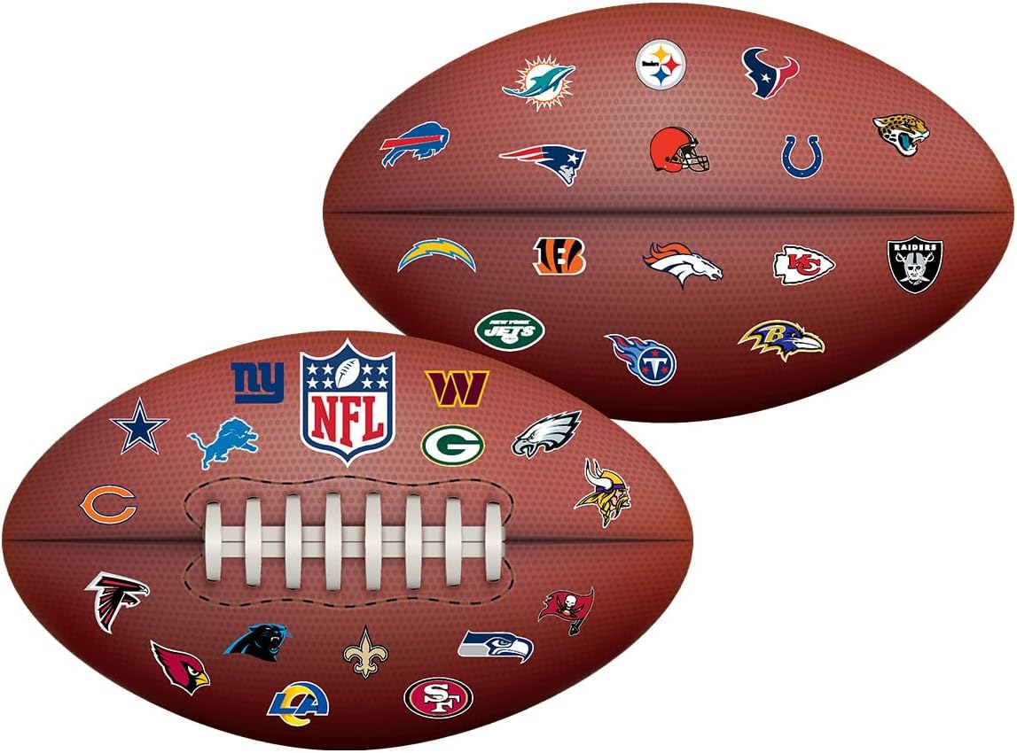 NFL cushion: Carbon impact — Character World National Football League Shaped Cushion, Super Soft Reversible 2 Sided, Oval…