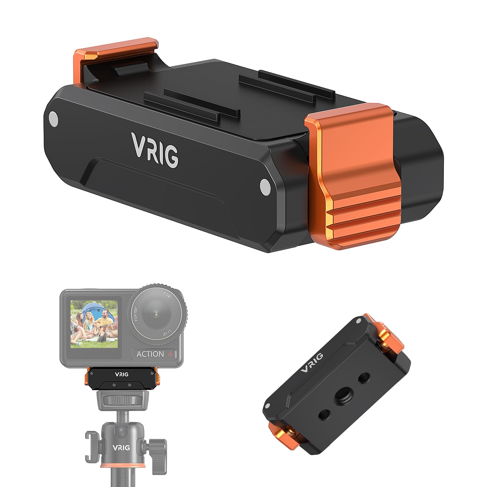 Amazon | VRIG DJI Osmo Action 5Pro 4 3用 クイックリリースマウント