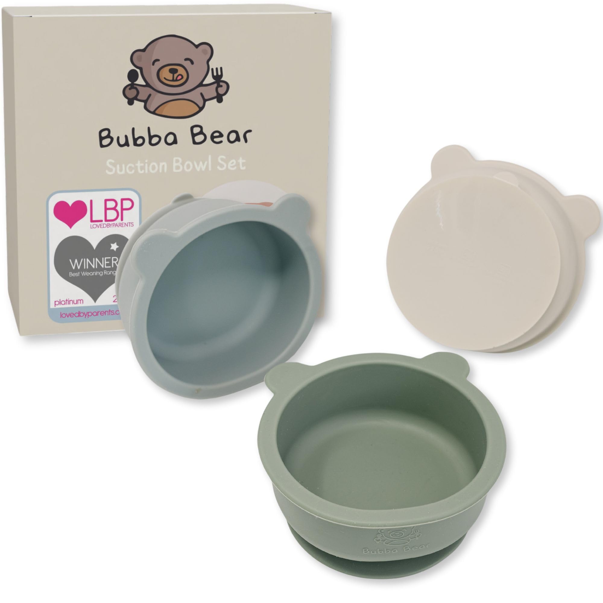 Baby Bowls for Weaning | Suction Bowl for Self Feeding Babies | Stay Put Silicone Set for Toddler High Chair Tray | Toddlers Accessories Sets & Snack Feed Cup Pot