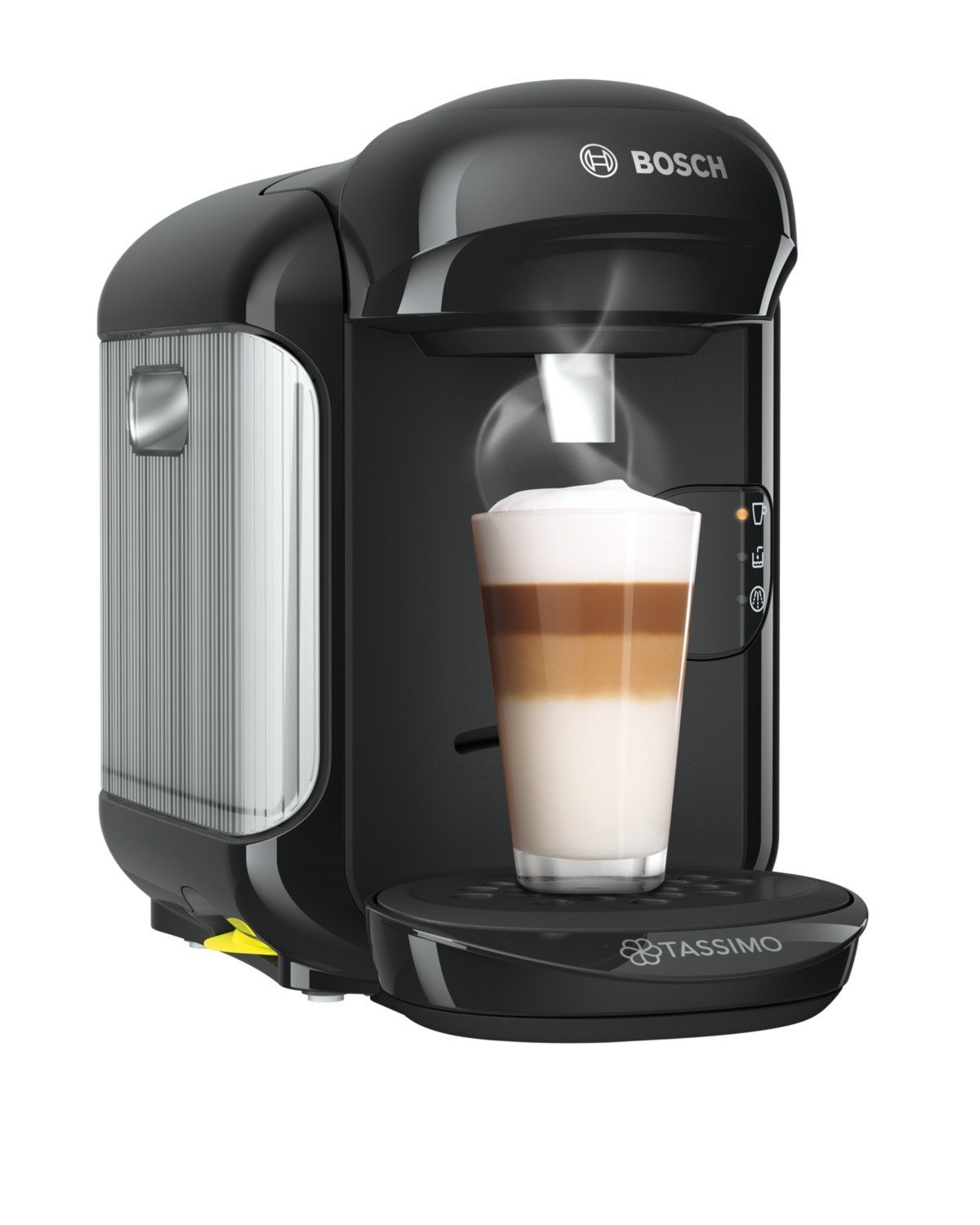 Bosch TAS12A2 - Cafetera (Independiente, Máquina de café en cápsulas, 0,7 L, 1300 W, Negro, Acero inoxidable)