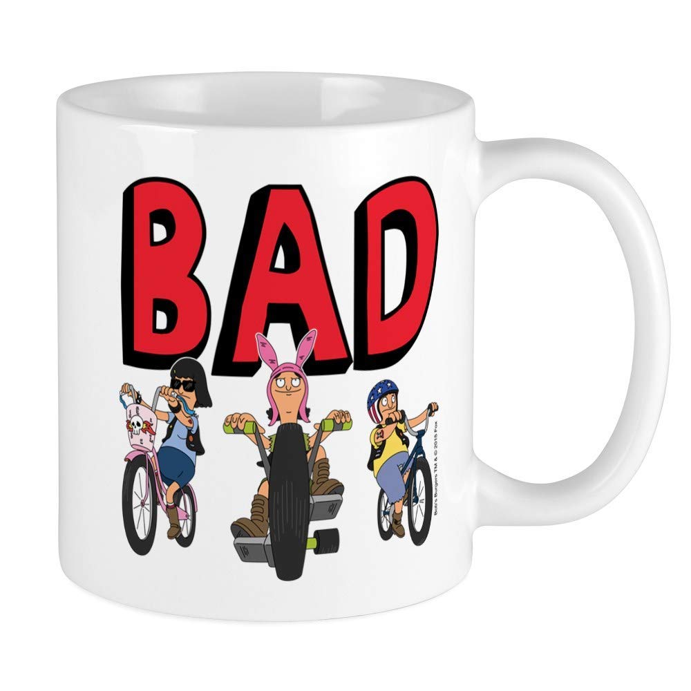 RADANYA Bob's Burgers Speak Easy Ceramic White Mug 11 Oz Funny Coffee Mug, 350ml