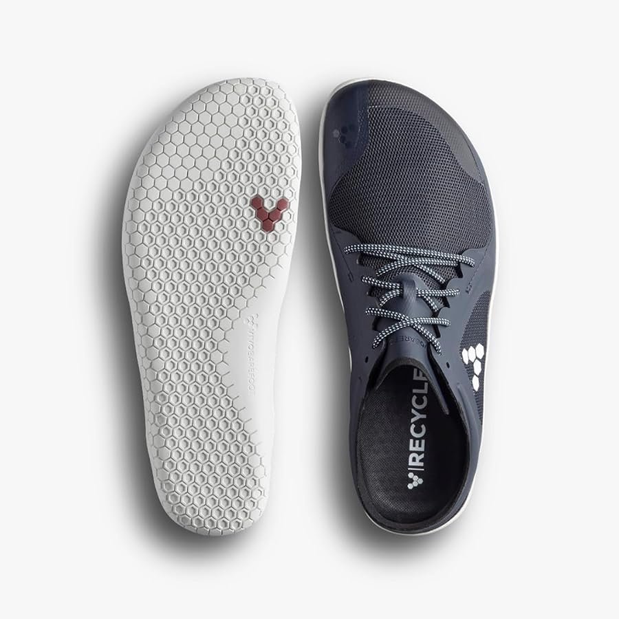 VivoBarefoot Mens Primus Lite III Synthetic Textile Navy