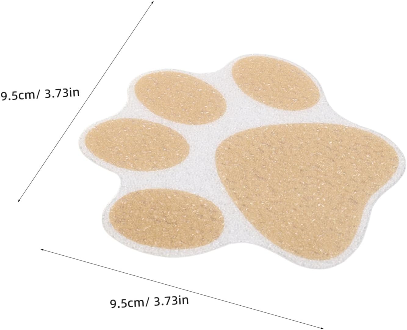 TIDTALEO 20pcs Non-Slip Bathtub Stickers Paw Print Bathroom Safety Decals Adhesive Shower Floor Strips Skidproof Tub Appliques for ’ Bathtubs