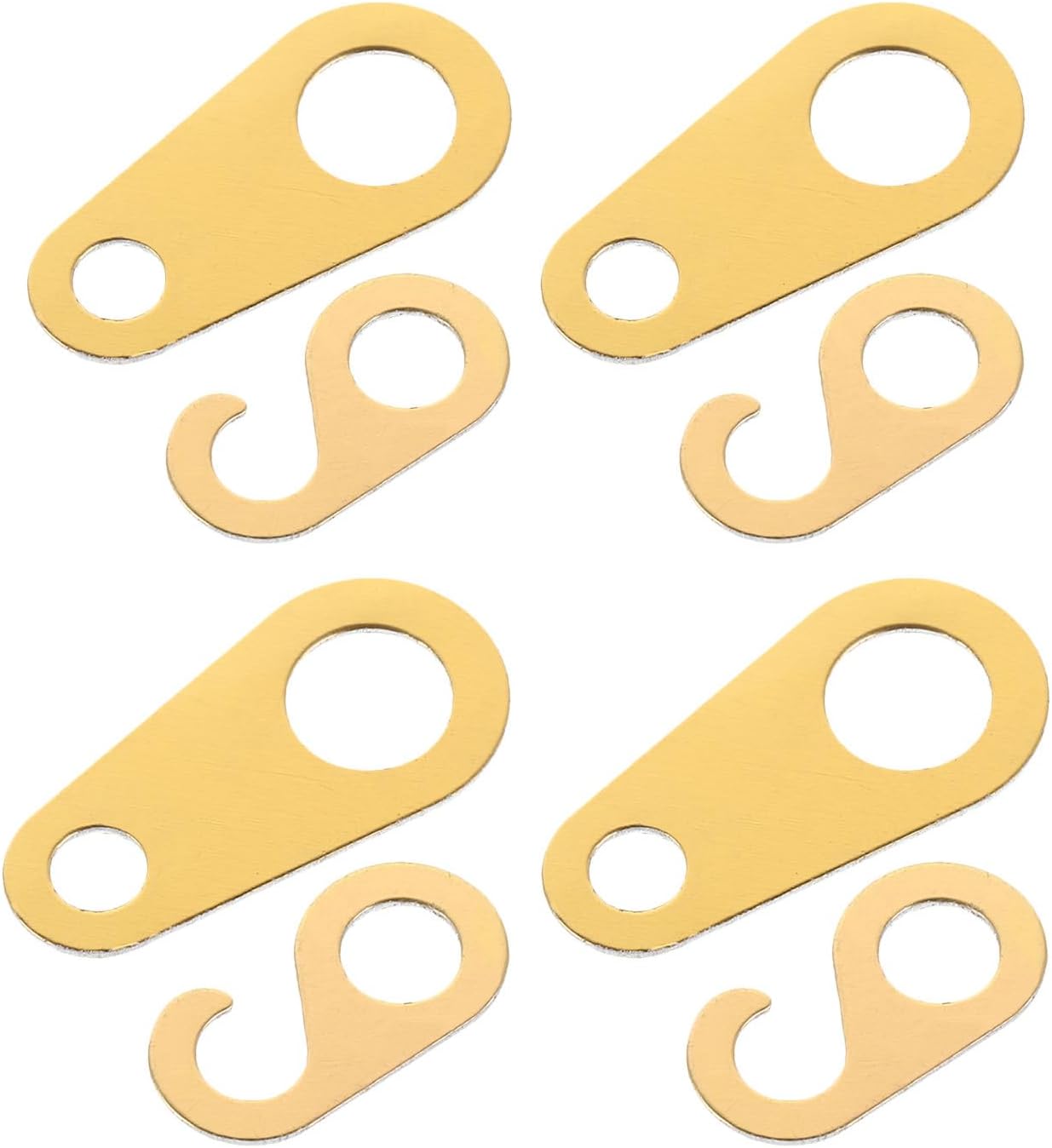 8pcs Grandfather Clock Chain Hook, Mechanical Clock Parts, Floor Chain Hanger for Repairing and Replacing Hooks