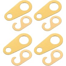 8pcs Vintage Floor Clock Chain Hanger Brass Chain End Hook Easy Install Mechanical Clock Parts for Pendulum Repair Accessories