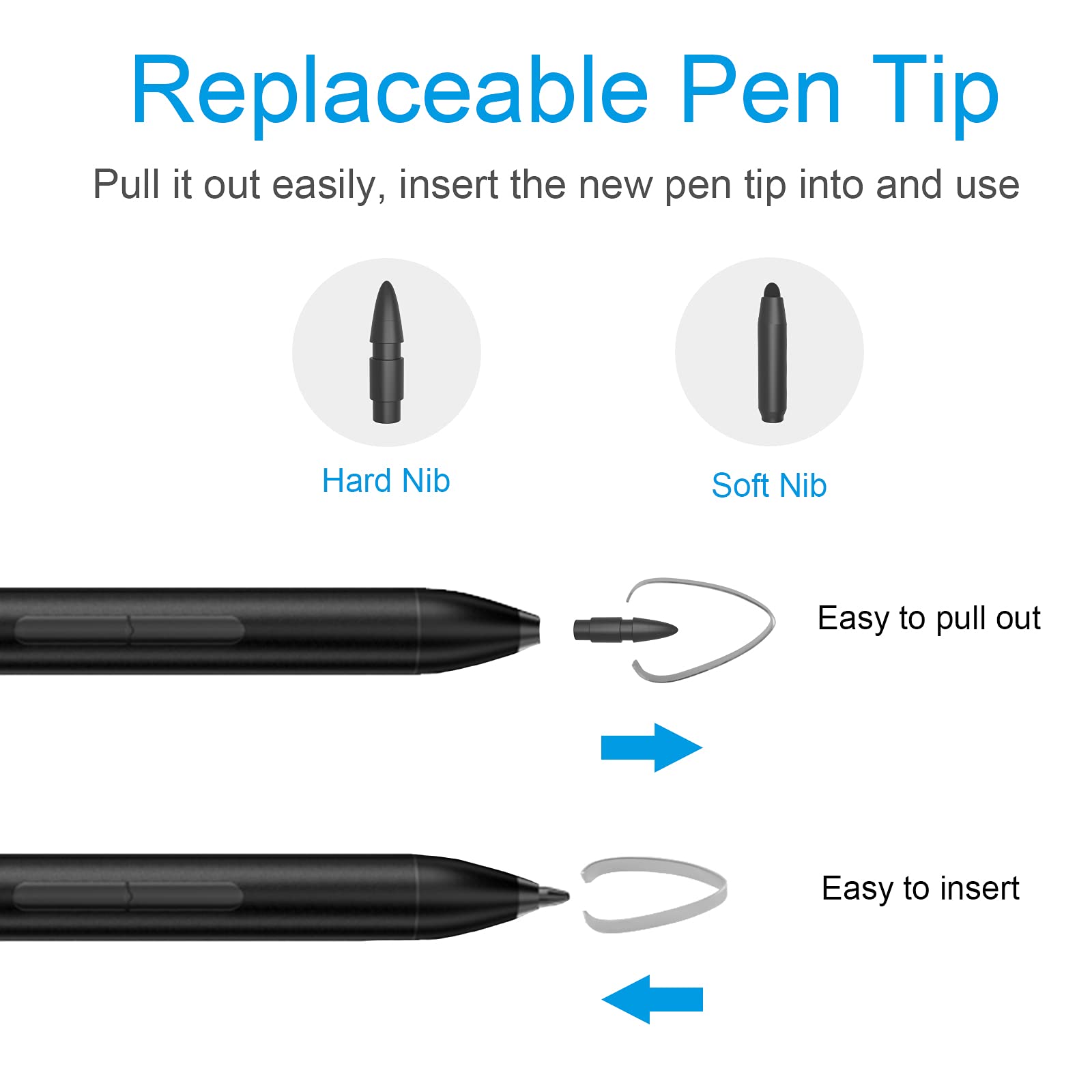 Active Stylus Pen Support for Dell Inspiron 2in1 7373 7378 7386 7573