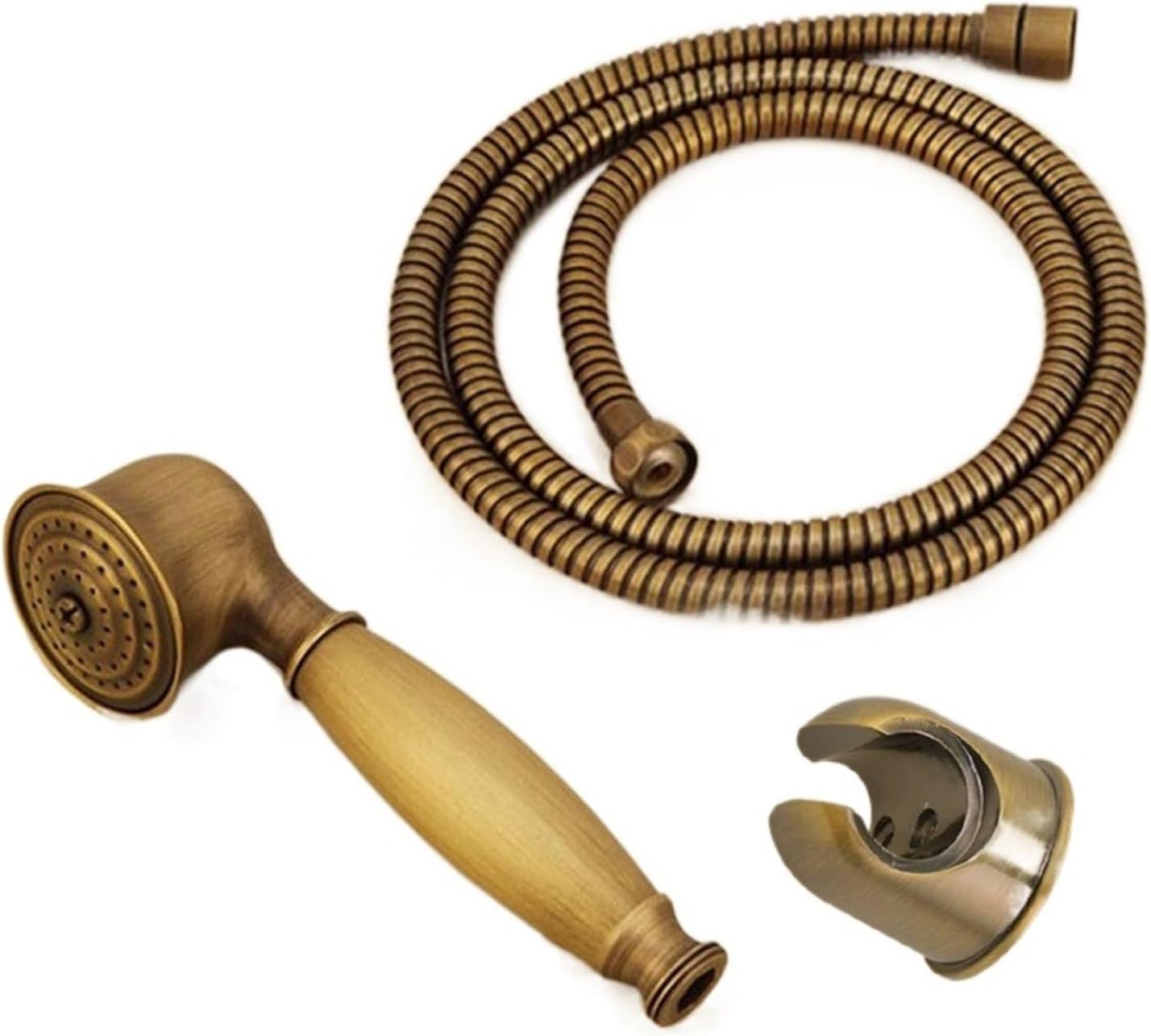 Antique Brass Hand Shower Set Brass Hand Shower +1.5M Shower Hose Pipe