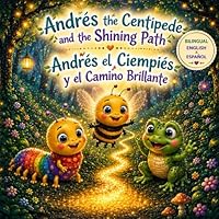ANDRÉS THE CENTIPEDE AND THE SHINING PATH - ANDRÉS EL CIEMPIÉS Y EL CAMINO BRILLANTE: A Calming Bilingual Bedtime Story About Friendship, Courage and Sharing Light B0H2DGFY9Z Book Cover