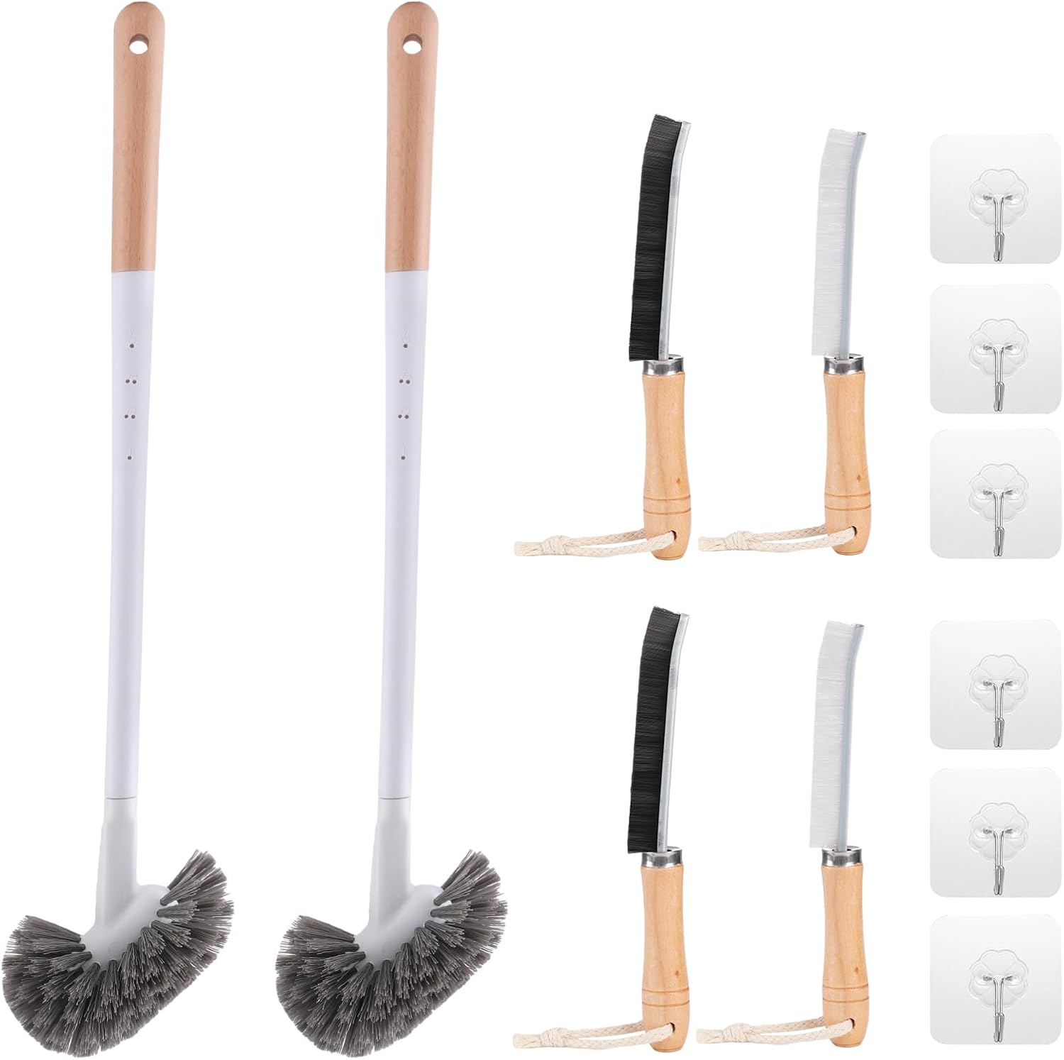 Amazon.com: SAYAPE Curved Toilet Bowl Brush and Crevice Cleaning ...