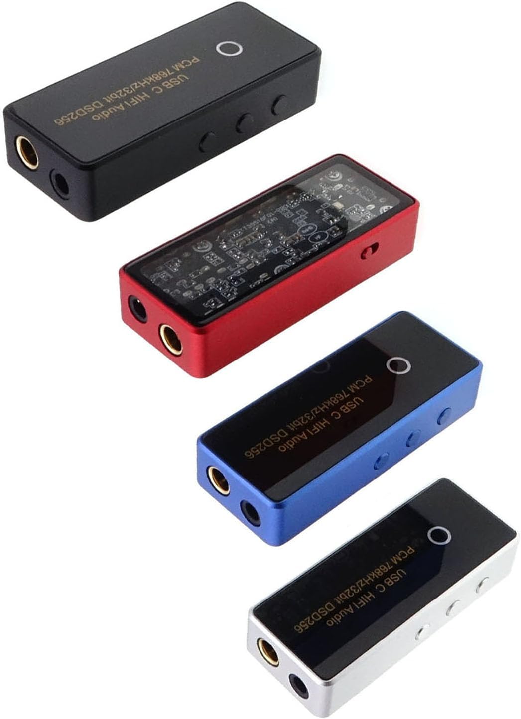 Professional HiFi Type C Decoding Box Adapter Double Low Noise Power and 16-600Ohm Headphones Compatibility HiFi Sound Card