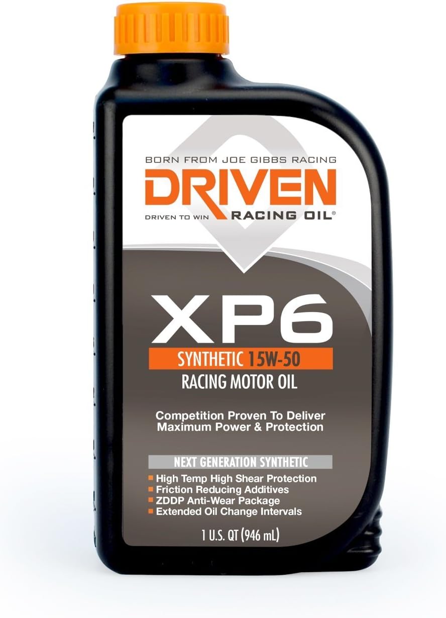 Lunati DRV01007 15W-50 Driven XP6 Synthetic Racing Oil, 1 Quart, 12 Pack