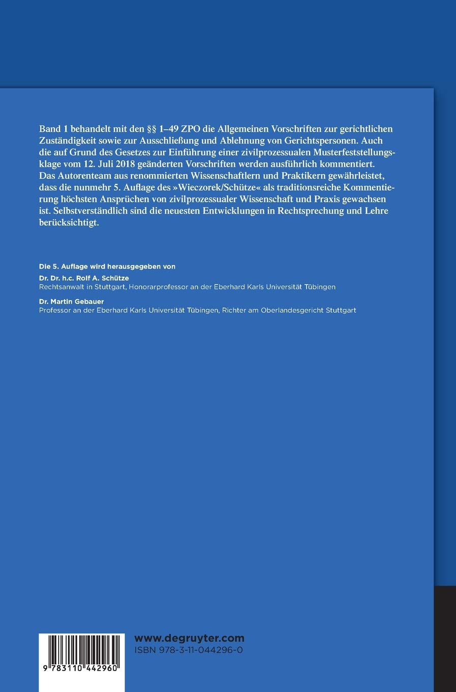 Einleitung; §§ 1-49 (Großkommentare der Praxis)