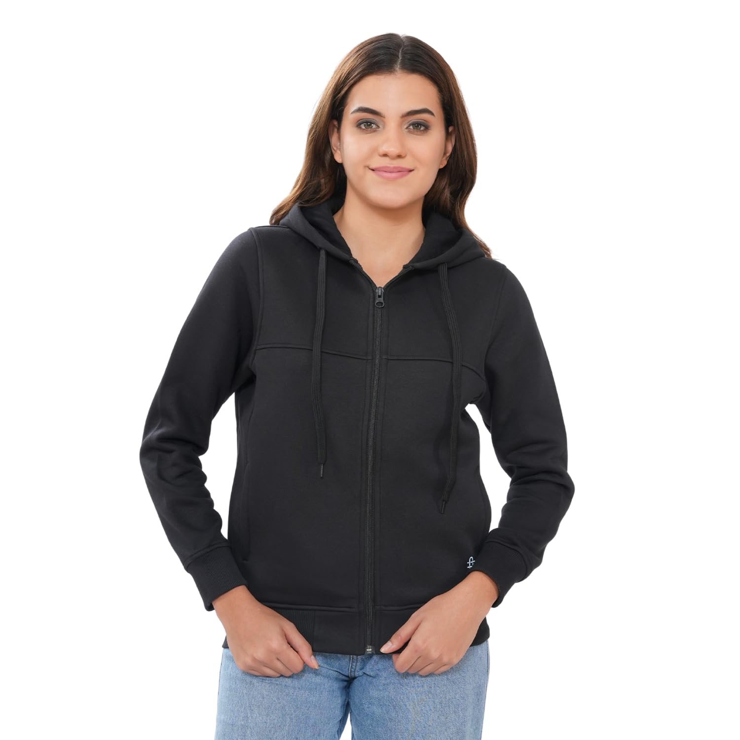 bonjour Women’s Zipper Hooded Sweatshirt (Pack of 1)-picture-24