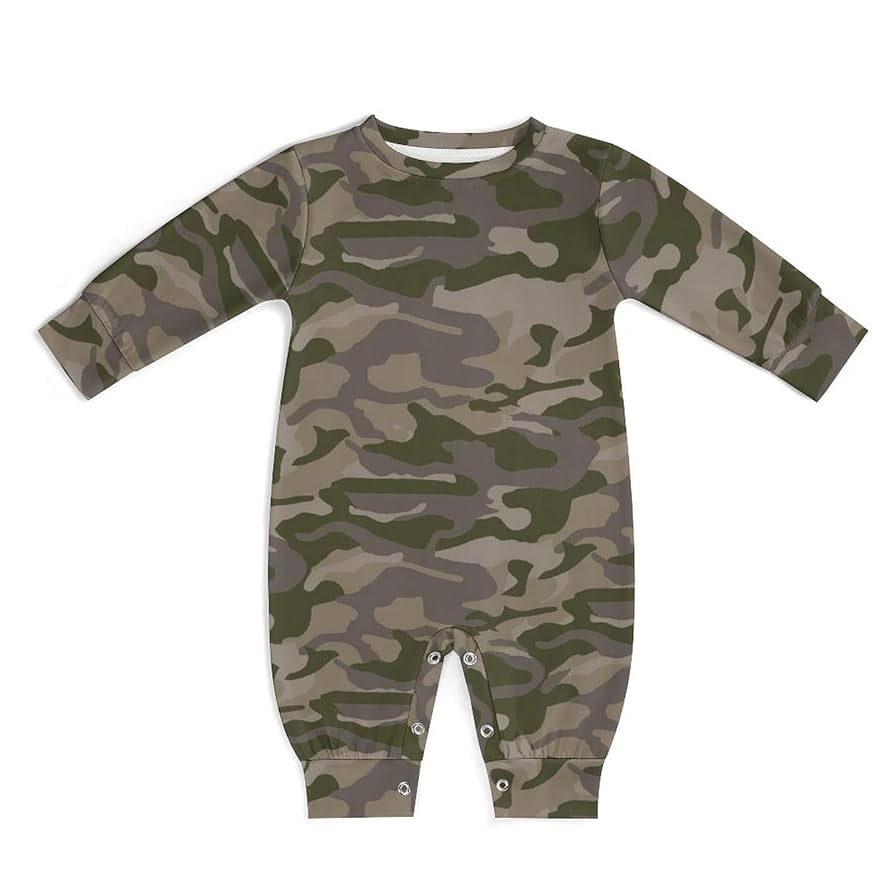 Amazon.co.jp: ベビー服 赤ちゃん服 迷彩柄 カモフラージュ 長袖