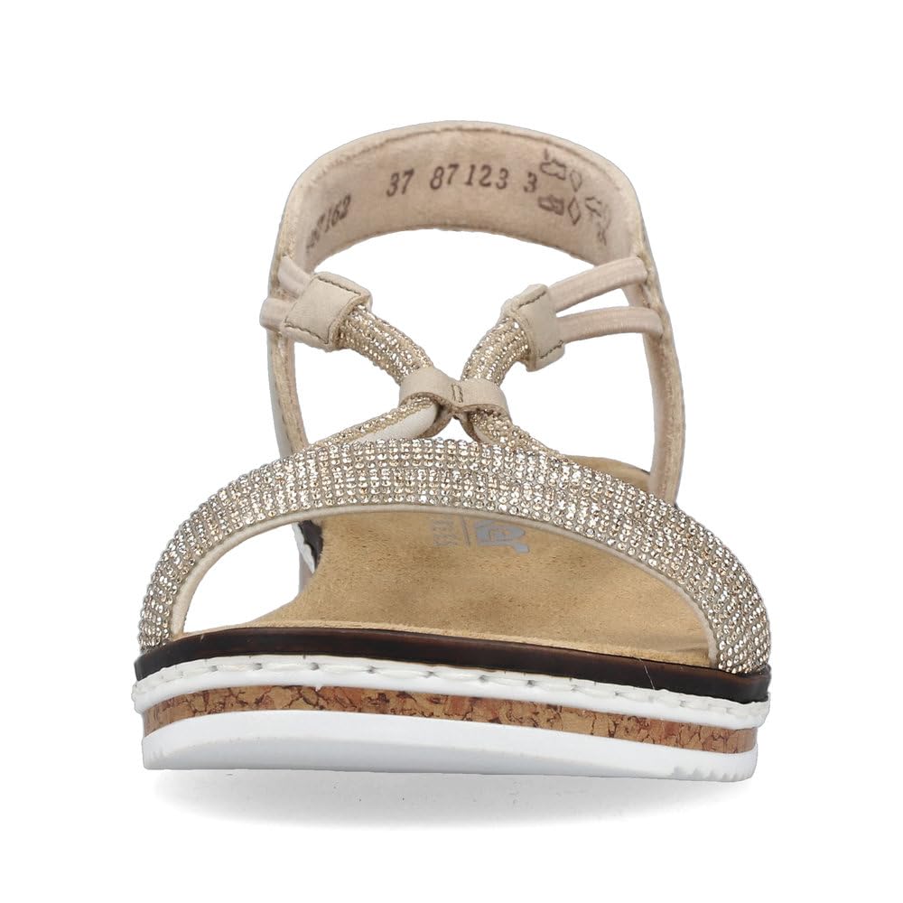 Rieker Damen Keilsandalen V3671, Frauen Sandalen