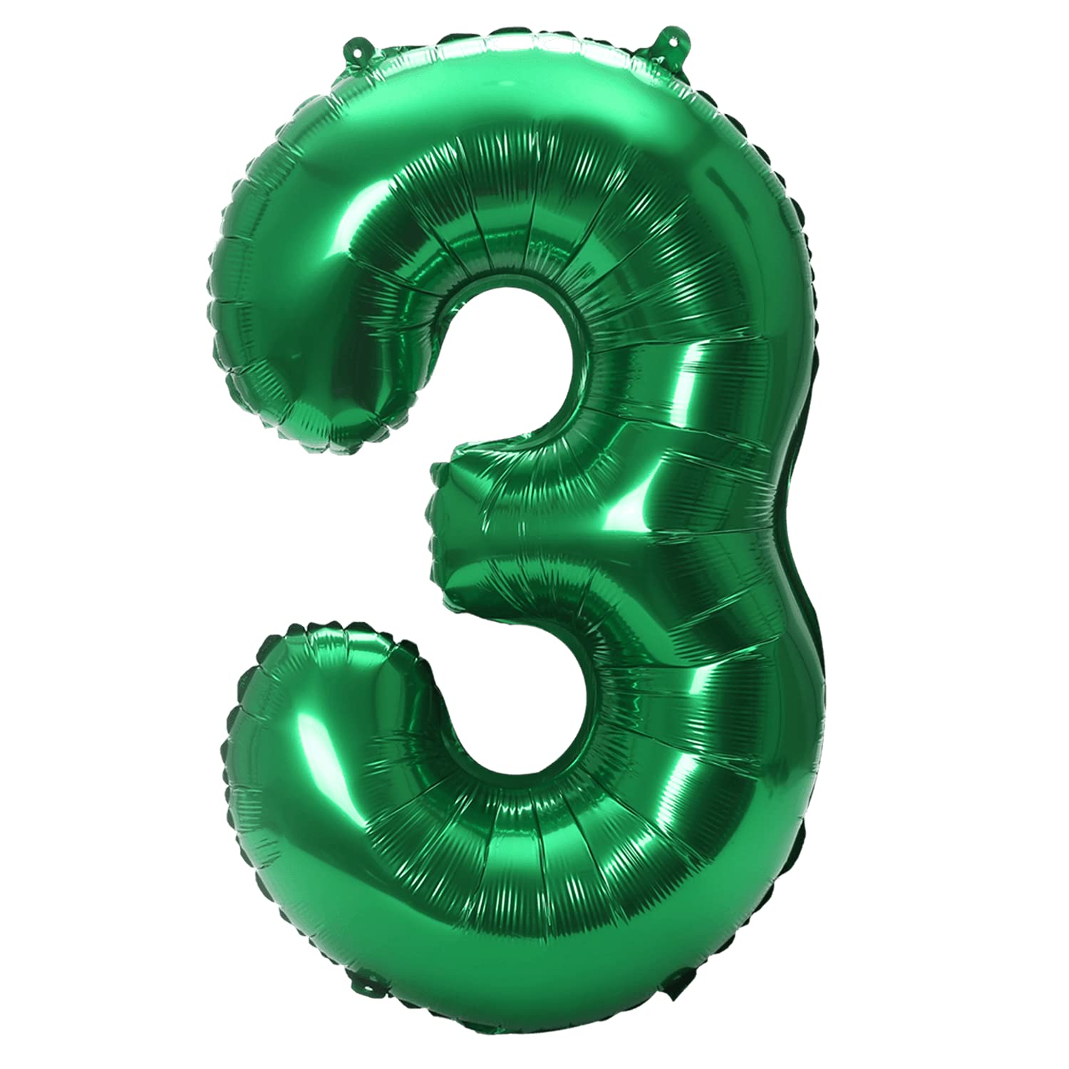 YPSelected 32 Inch Large Foil Helium Number Balloon Birthday Wedding Party 0-9 (Green, 3)