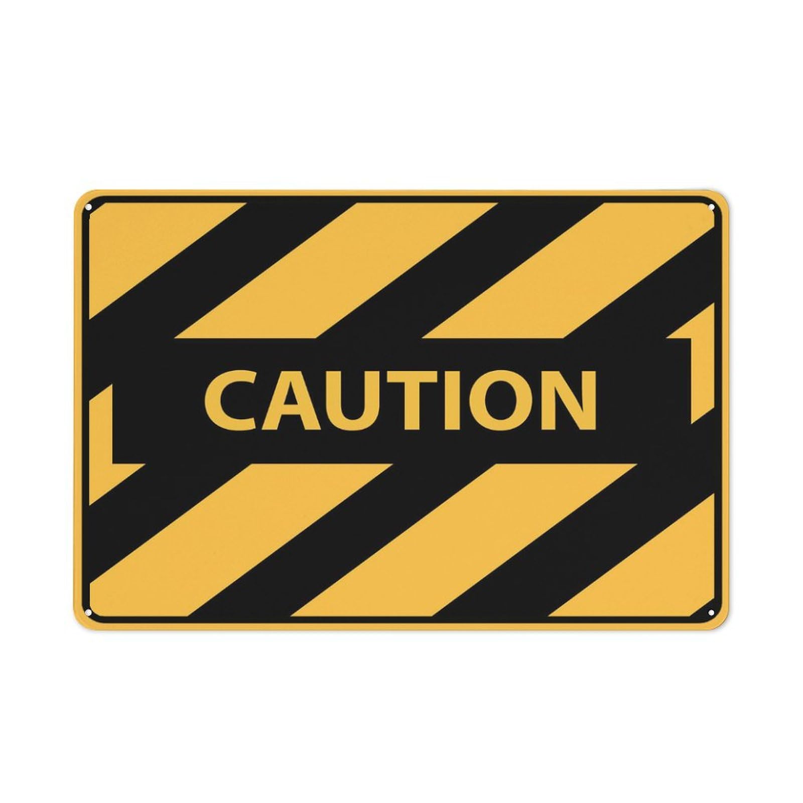 Caution Machinery Sign Warning Tin Sign Home Kitchen Farm Garden Garage Wall Decor 12X8Inch