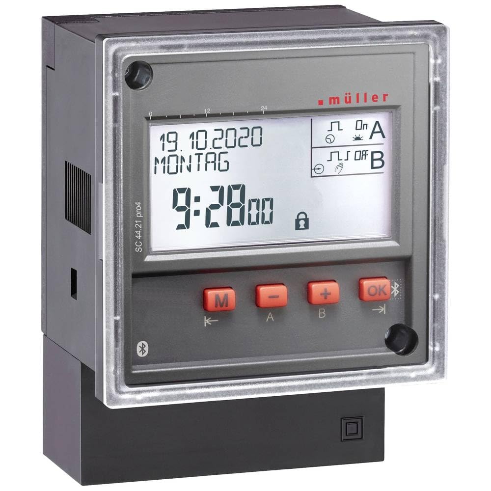 Müller SC 44.21 Pro4 230 V 50-60 Hz programator czasowy na szynę kapeluszową cyfrowy 230 V 4000 W