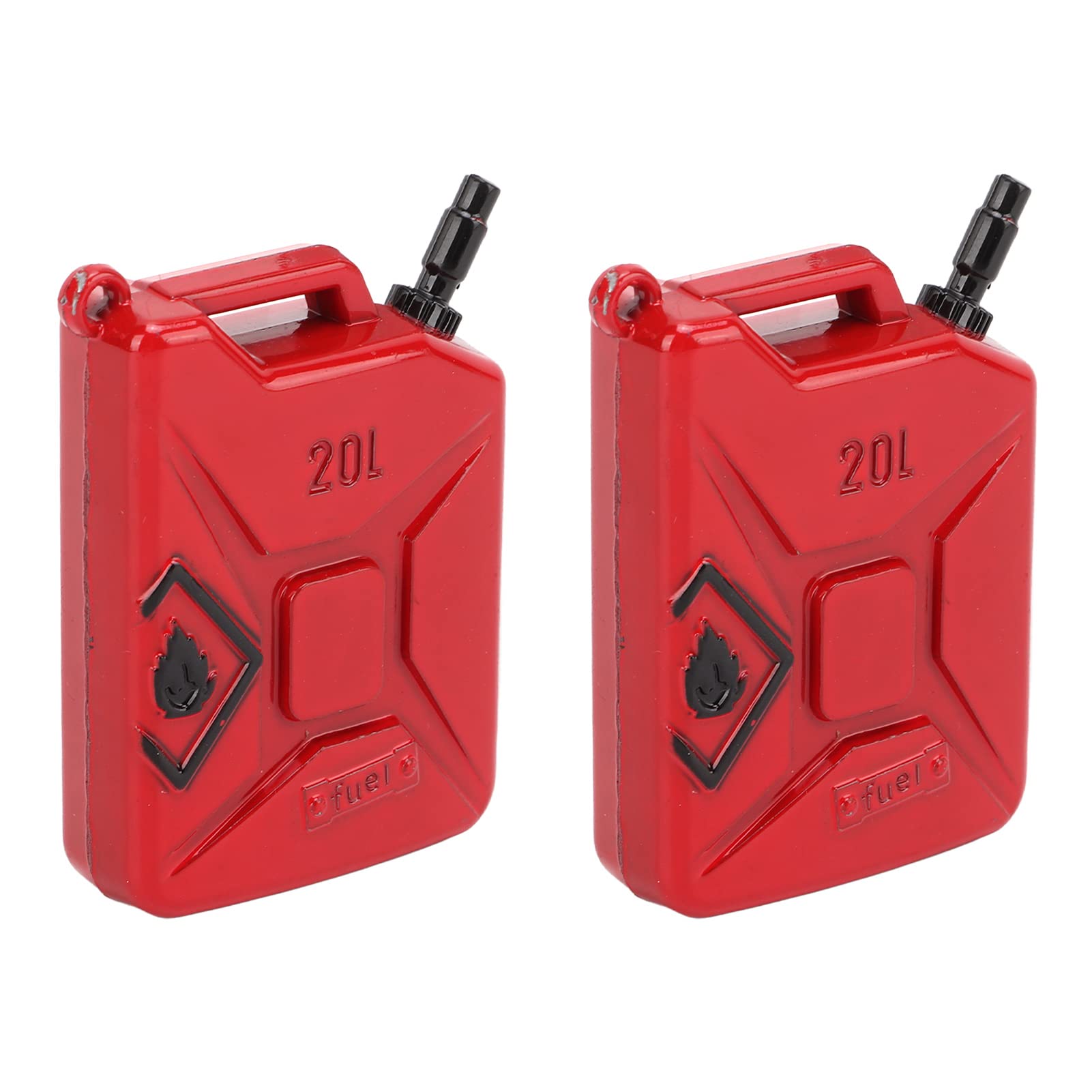 2Pcs RC Metal Simulation Mini Fuel Tanks Oil Tank for Axial SCX10 90046 1/10 Climbing Car RC Crawler Decoration Upgrades
