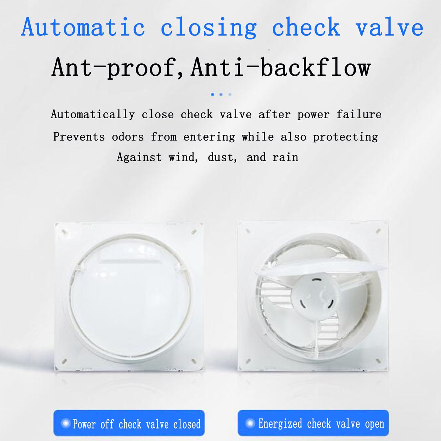 Aspiratore Bagno,Ventola Aspirazione con Valvola di Ritegno Automatica,Basso Consumo Energetico 15W,Estrattore Aria Silenzioso per Cucina,Lavanderia,Garage,Impermeabile,4 Inches