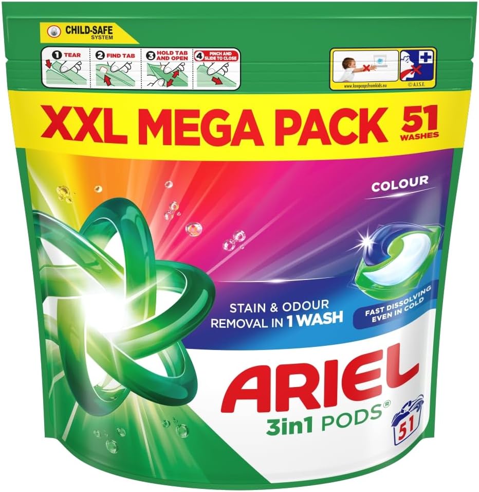 Ariel Colour All in 1 Pods 51 Washes
