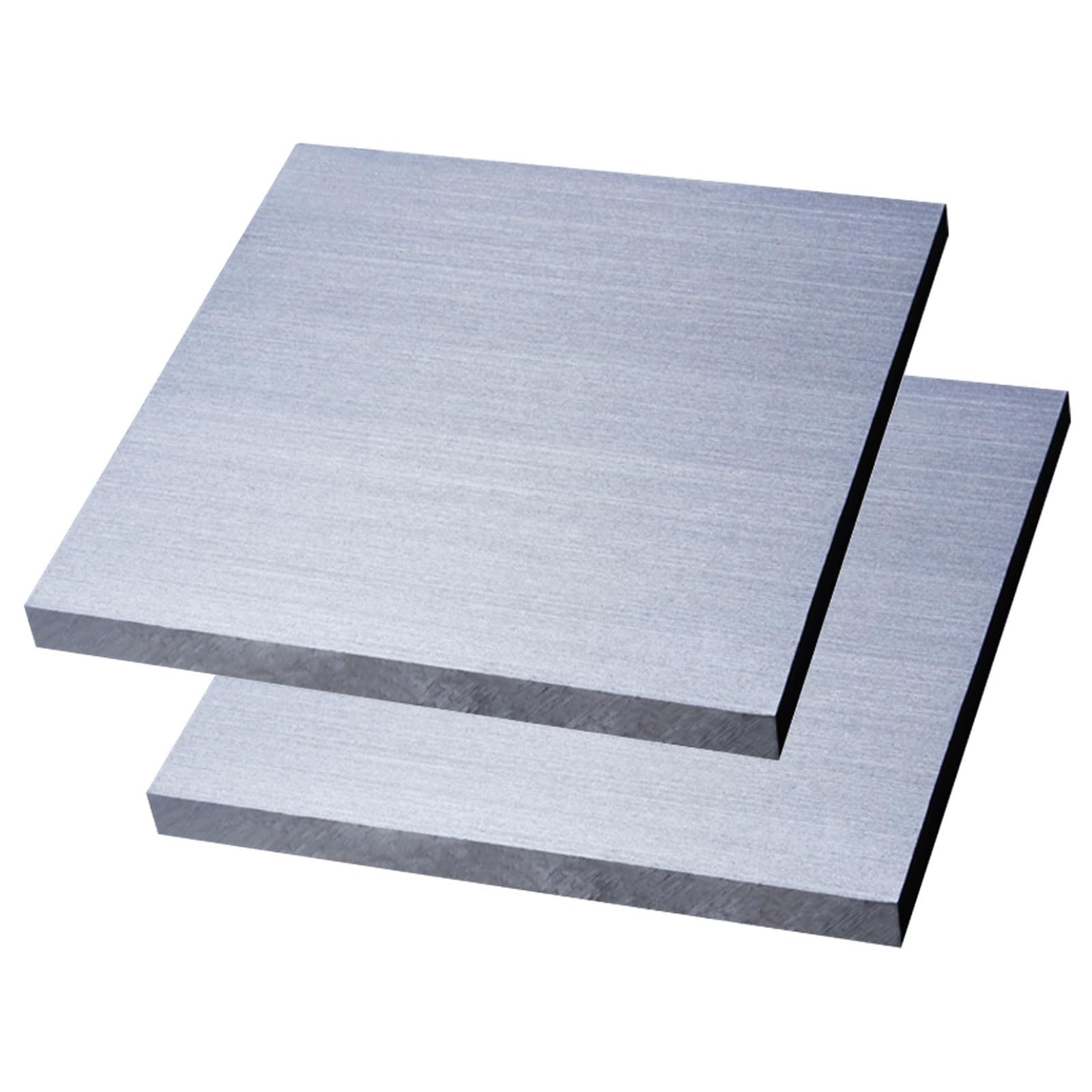 2 uds 6061 hoja de aluminio 20mm de espesor placa de Metal rectangular con película protectora(100x100x20mm)