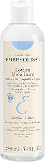 Embryolisse 3-In-1 Micellar Lotion | Gentle Cleansing & Make Up Remover Lotion for Face, Eyes & Lips, Soften, Soothe and Tone All Skin Types - 250 Ml (Packaging May Vary)
