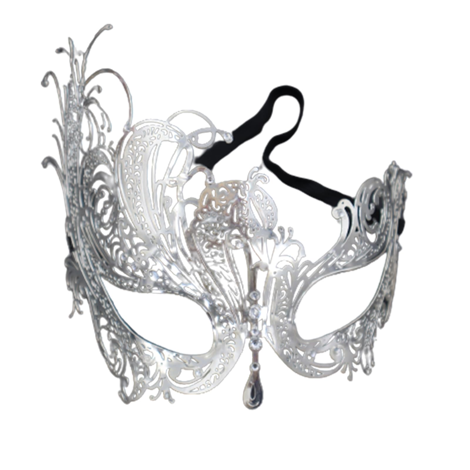 AMFSQJ Masquerade Mask Women Metal Masquerade Mask Venetian Mardi Gras Prom Mask