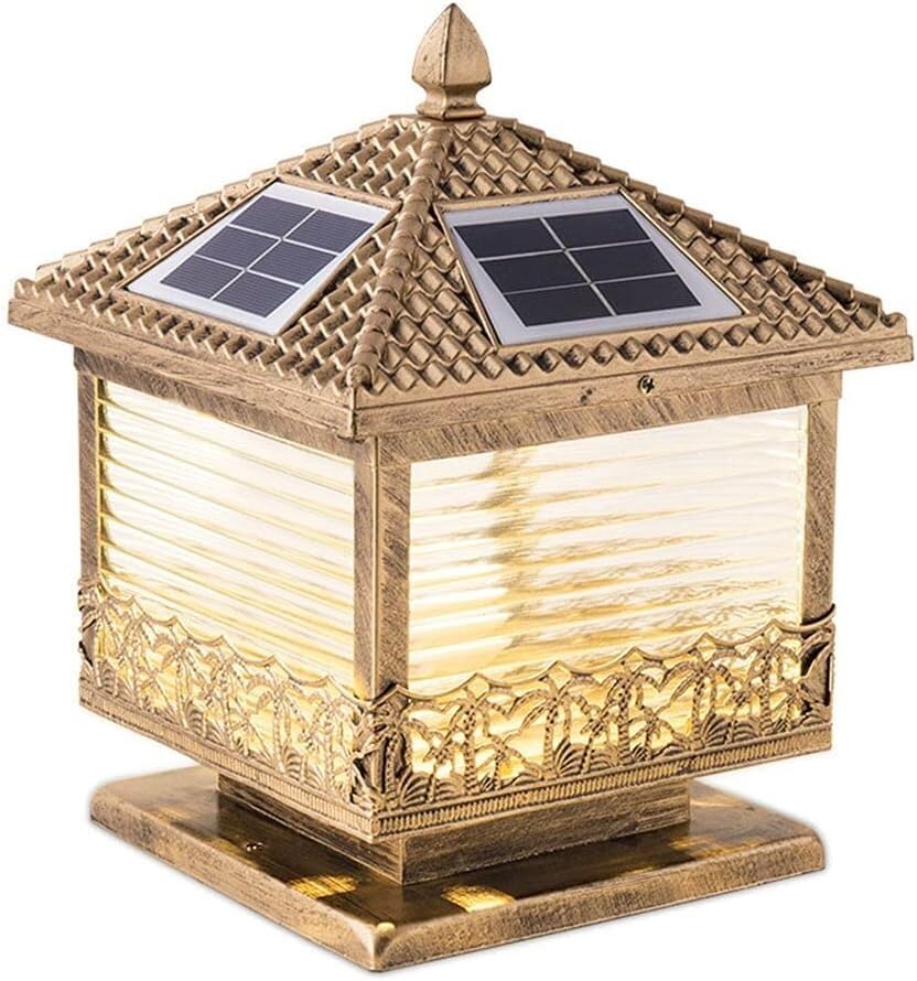 Lampe solaire d'extérieur en verre étanche pour en finir avec le jardin sombre et les clôtures ternes