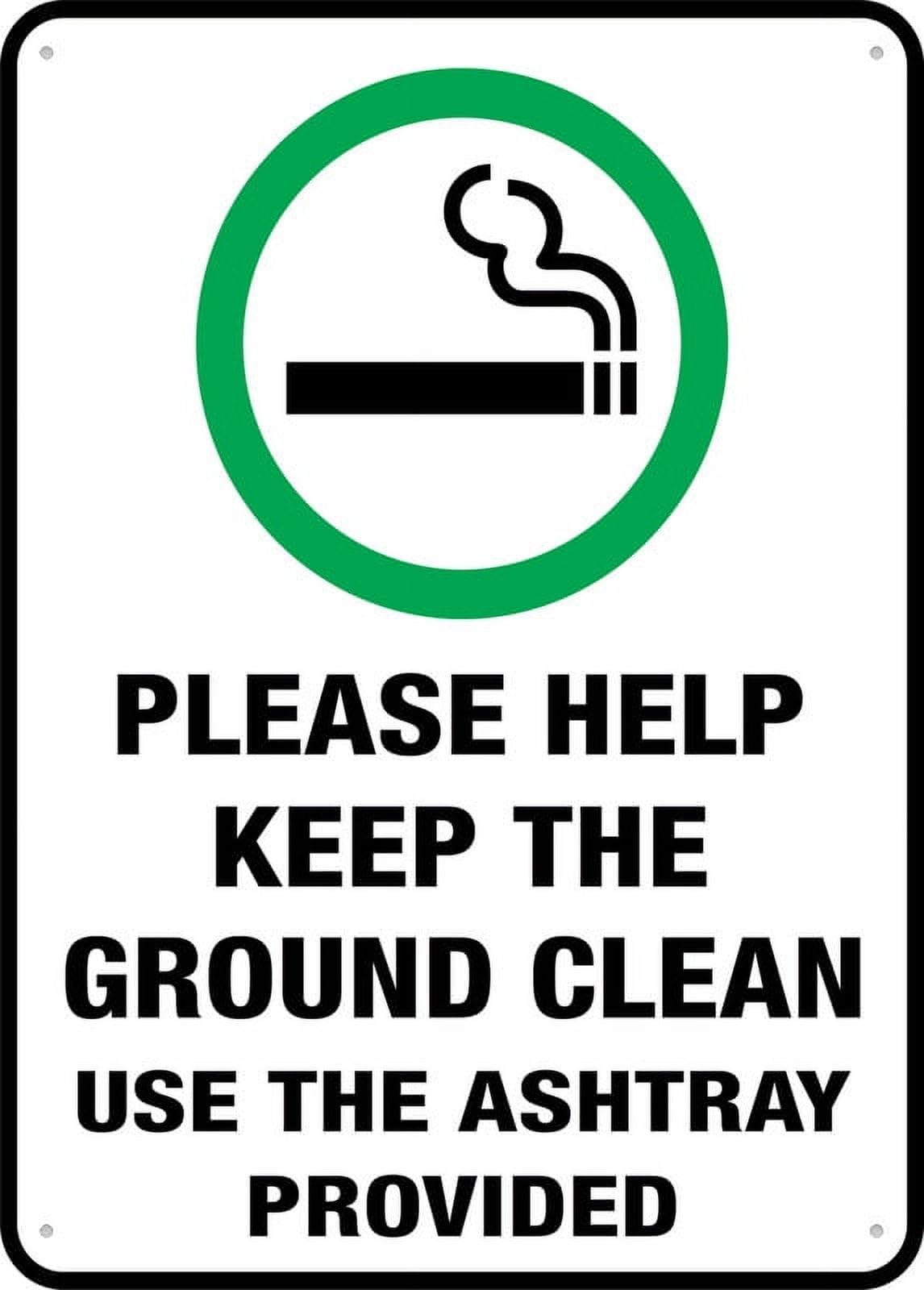 Please Help Keep The Ground Clean for Cafe Home Living Room Bedroom Kitchen Garden Garage Cafe Bar Pub Tin Sign 8x12 Inch