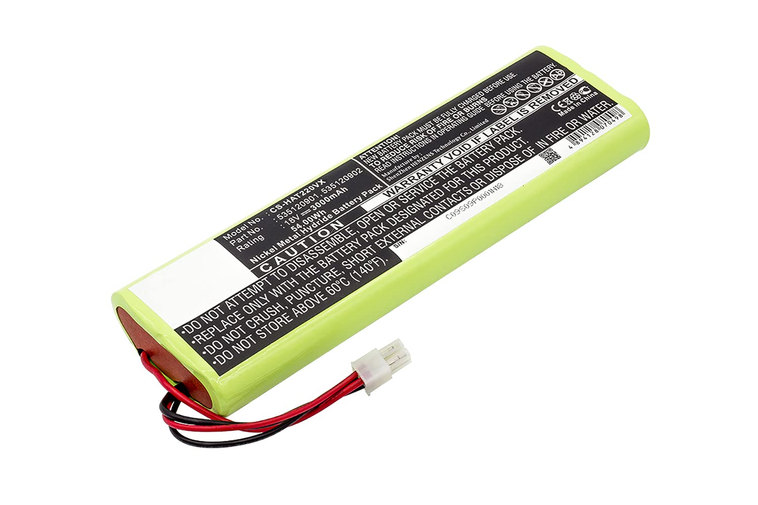 PowerSmart® 3000 mAh 18 V Ni-MH akumulator do robota koszącego Husqvarna Automower Solar Hybrid Solarmaher, Solarmower 1995/1996 / 1997/1998/1999