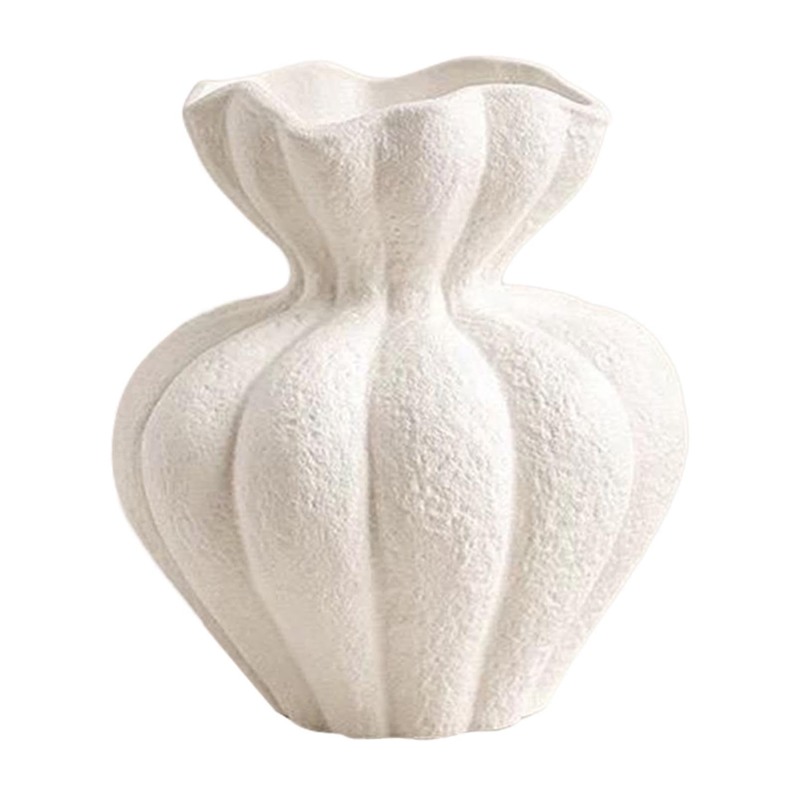 Qixcxaz Ceramic Flower Vase Beautiful Decorative Vase Simple Novelty Arrangement For Tabletops And Entrance Shelf Displays Decorative Simple Novelty Office