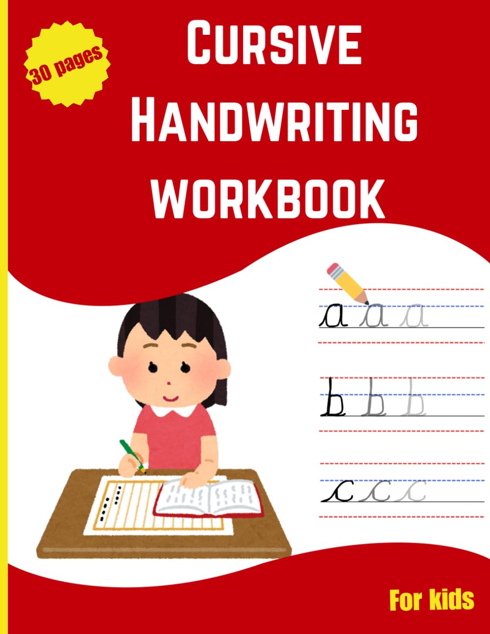 Cursive Handwriting Workbook for Kids: A to Z Tracing and Writing Practice with Activities | Beginner Friendly | 8.5 x 11 Workbook