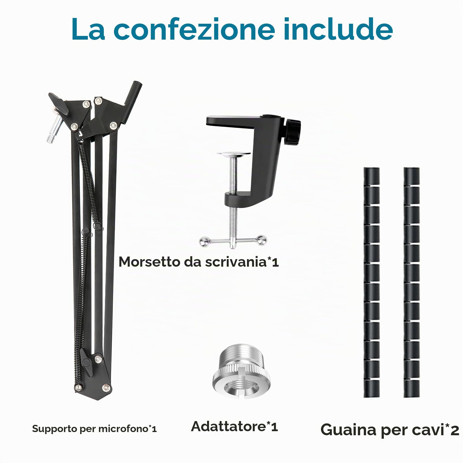 Razer Seiren V2 X Supporto per Microfono - Compatibile con Seiren V2 Pro, X, Mini, V3 Mini USB Mic per Streamer by YOUSHARES