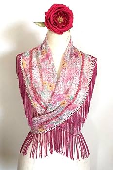 フラメンコ　シージョ　オフ白　ネイビー　ピンク　新品未使用ハンドメイド フラメンコ シージョ オフ白 ネイビー ピンク 新品未使用