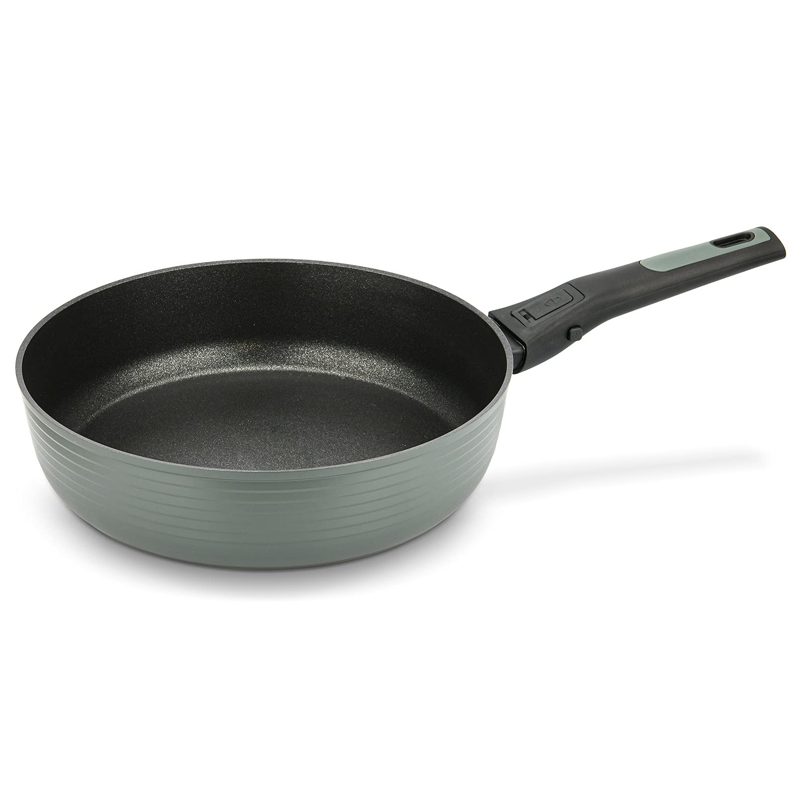 Fissman Deep Frying Pan BRILLIANT 28cm with Detachable Handle - Induction Bottom (Aluminium and Non-Stick Coating)