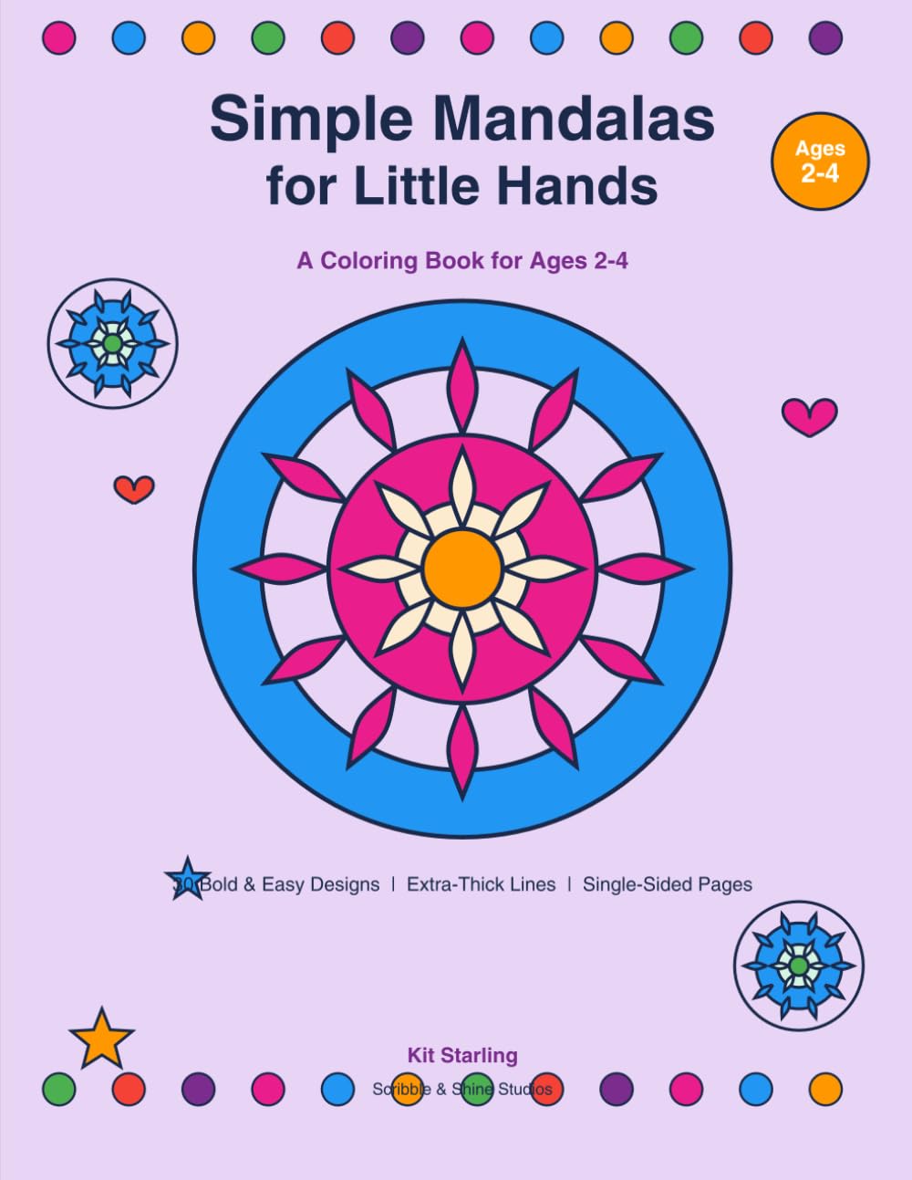 Simple Mandalas for Little Hands (Little Hands Coloring Books)