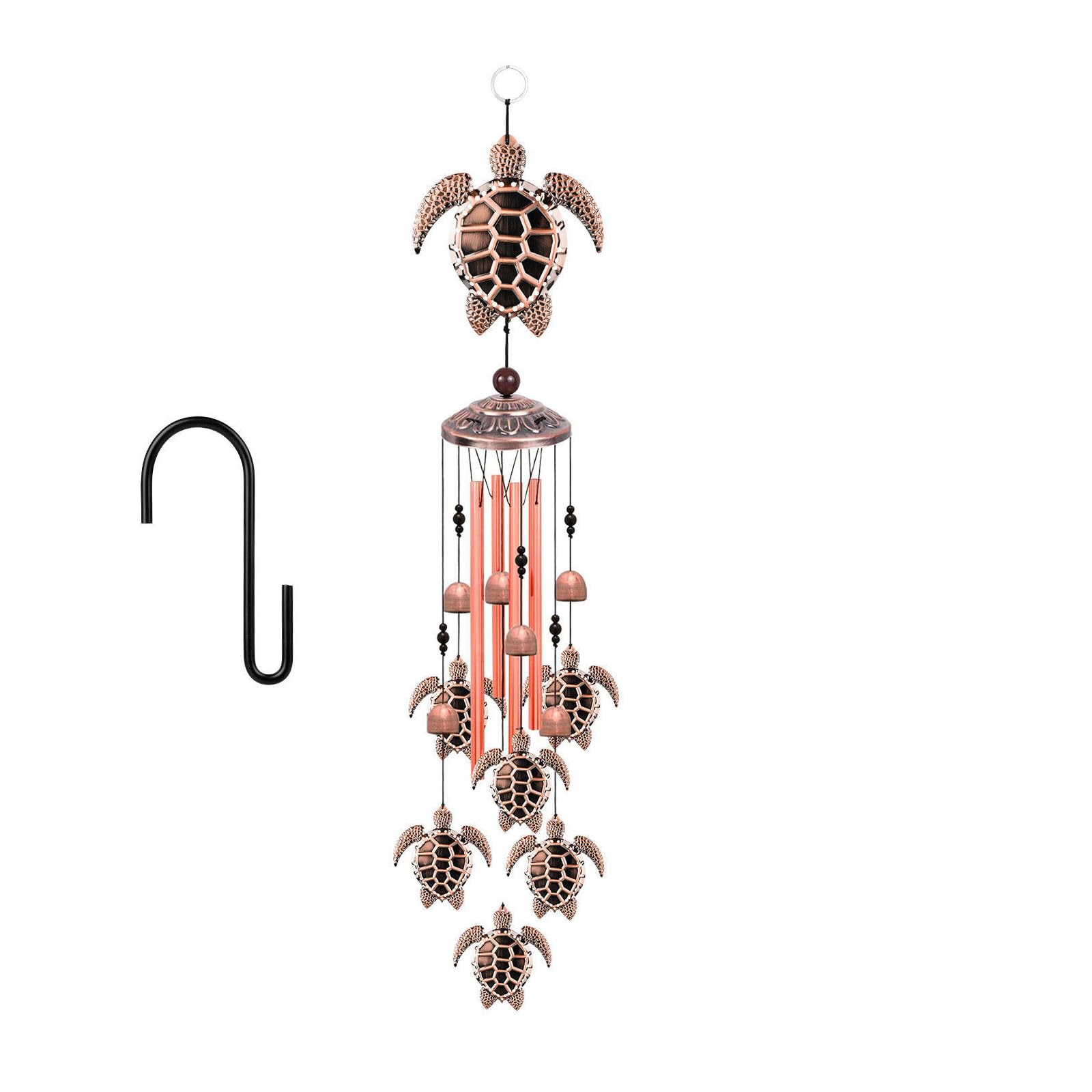 Turtle Wind Chimes Decor for Outdoor Garden Yard Home, Turtles Gifts for Turtle Lovers for Outside