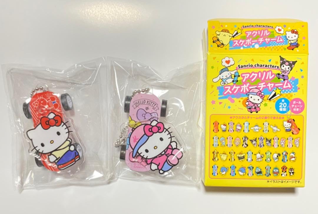Amazon.co.jp: アクリルスケボーチャーム キテイちゃん 2種セット 