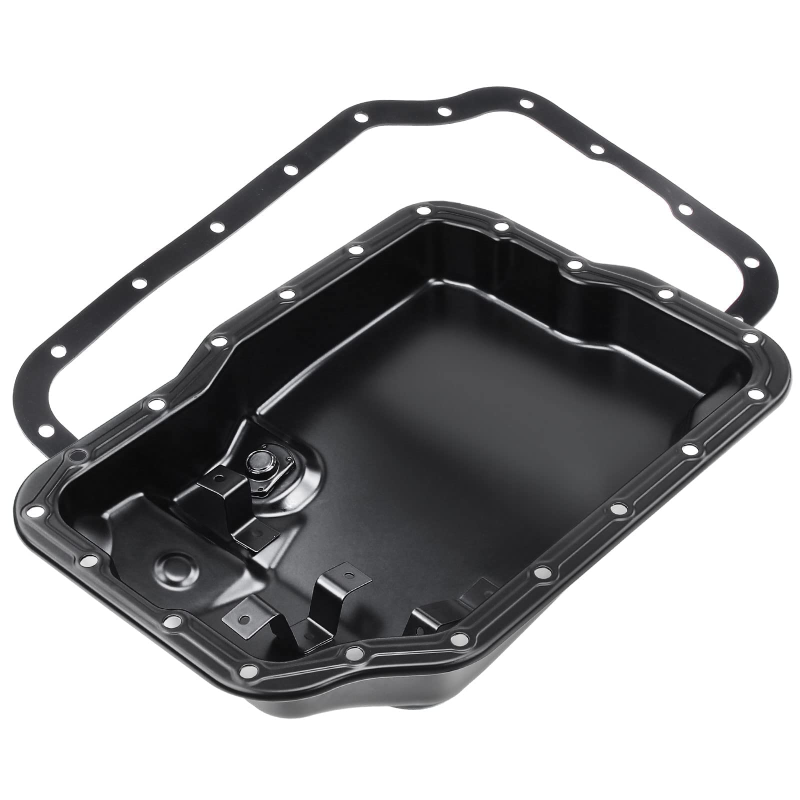 A-Premium Transmission Oil Pan with Drain Plug & Gasket Compatible with Mazda 3 2006-2013, 5 2008-2015, 6 2006-2013, CX-7 2010-2012, 2.3L 2.5L 3.0L