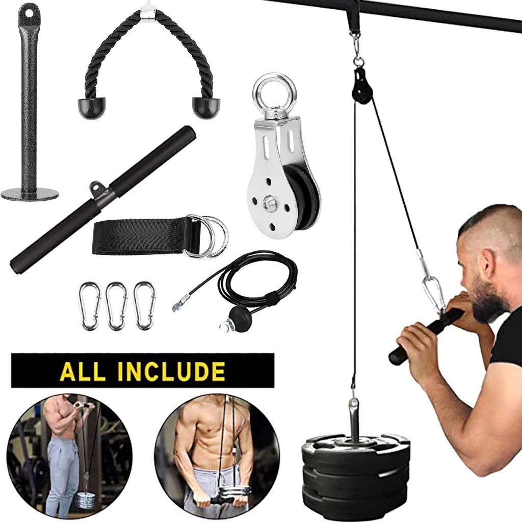 Buy Riiai Fitness Pulley Cable Machine System Attchament, Gym Equipment for Home Gym Cable