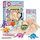 Byncceh Großes Dino Ausgrabungsset mit 6 Glitzer Dinosaurier Figuren zum Ausgraben – Dinosaurier Eier Spielzeug für Kinder ab 6 Jahre – Perfekt für Dino-Geburtstagsparty oder Festgeschenke