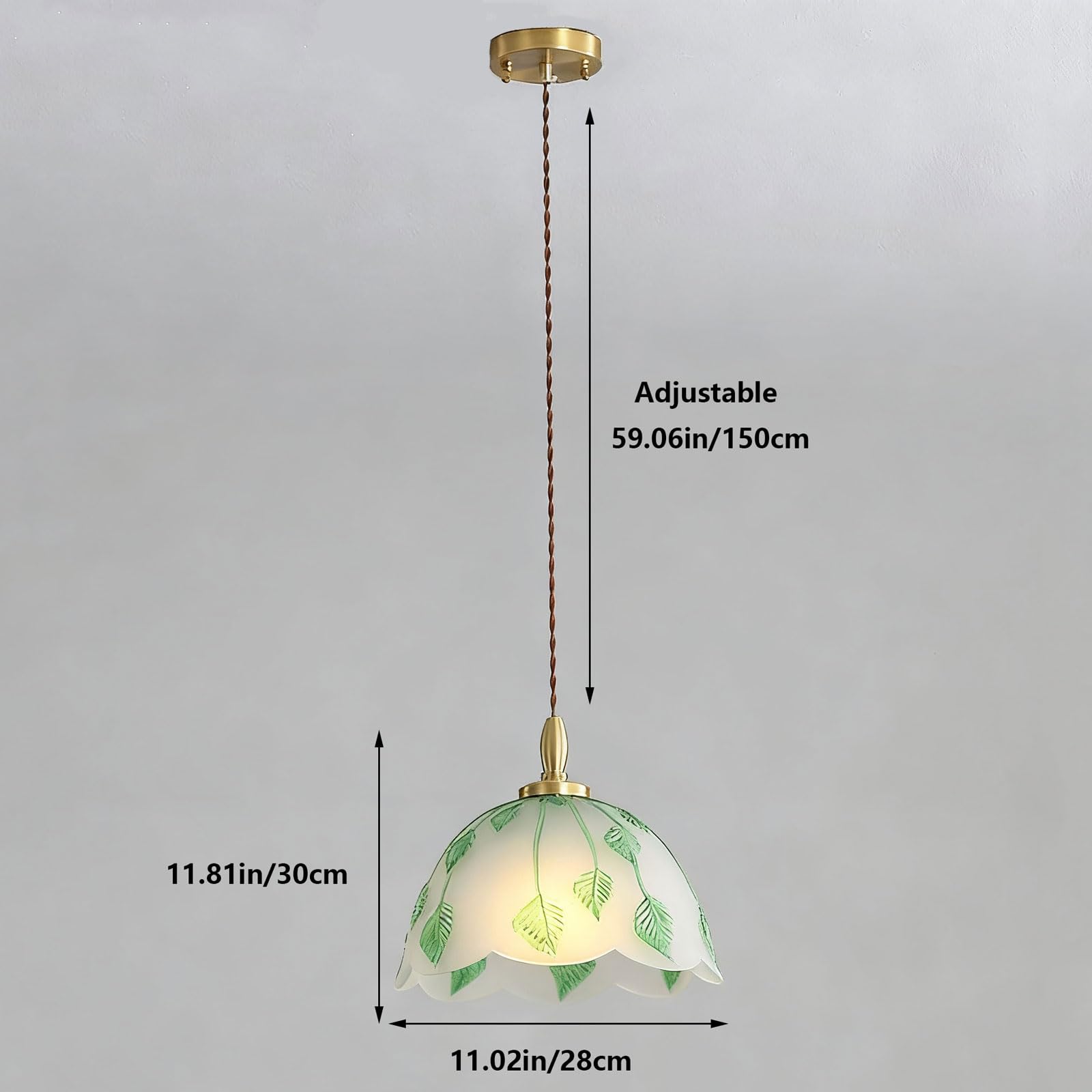 Lampada a sospensione moderna in vetro per comodino con paralume a forma floreale, lampada da sala da pranzo, lampadario sospeso per bar e studio, apparecchio di illuminazione per bancone bar.
