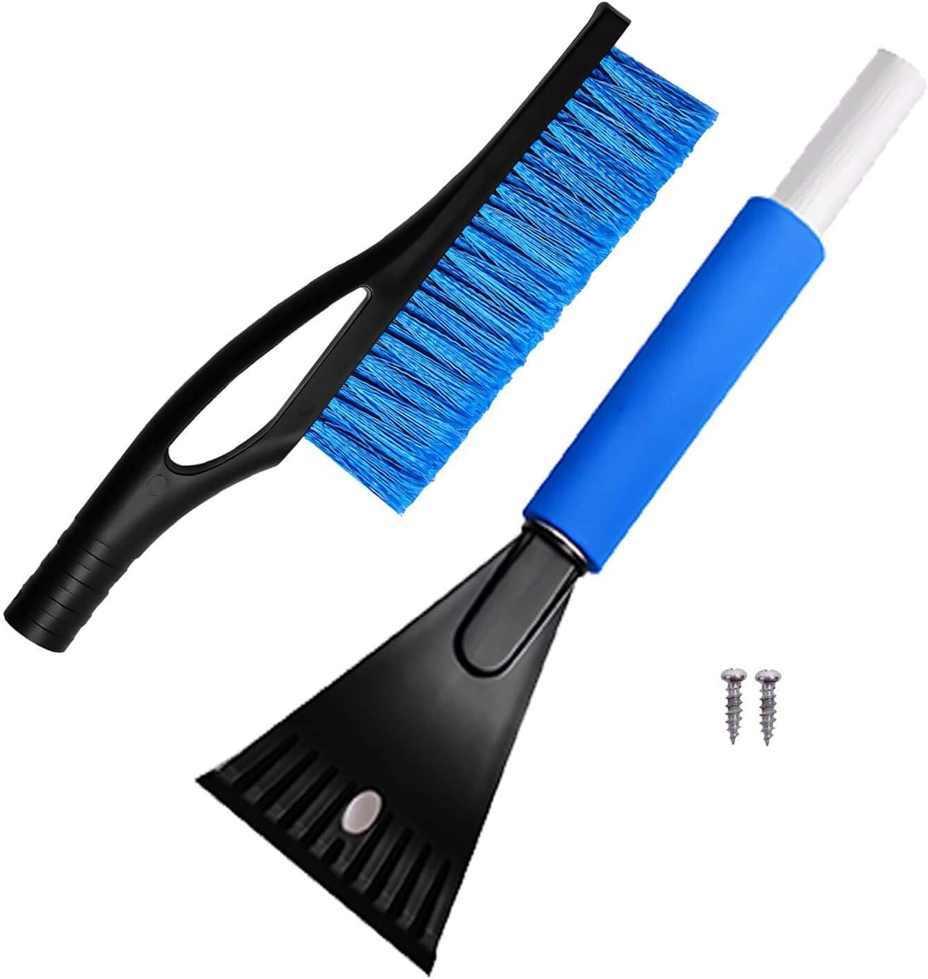 Skrobaczka do lodu i szczotka do śniegu 2w1 z antypoślizgowym uchwytem miękkim Car Windscreen Cleaner Snow Remover i De-icer DIY Tool