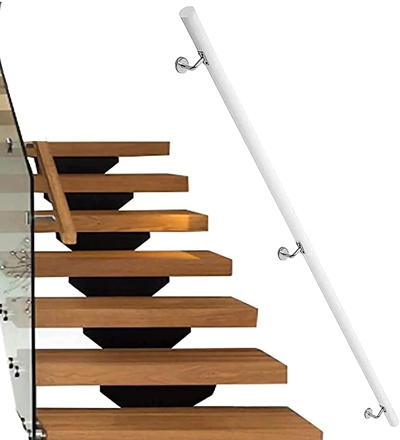 Barre d'appui pour escalier mural afin d'éviter les chutes chez soi